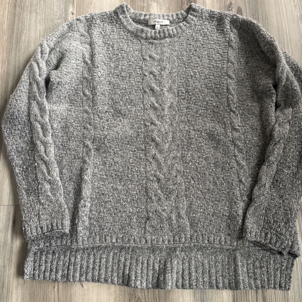 Madewell Gray Wool Blend Weather Size Small - Read